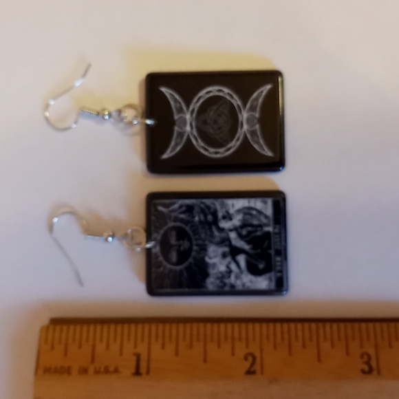 The Sun Tarot Earrings New - Picture 2 of 2